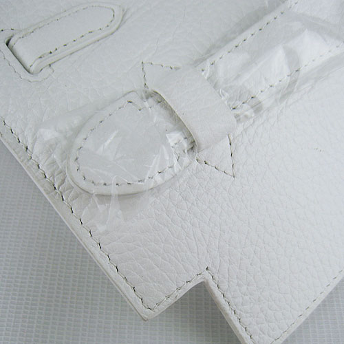 AAA Hermes Kelly 22 CM France Leather Handbag White H008 On Sale - Click Image to Close